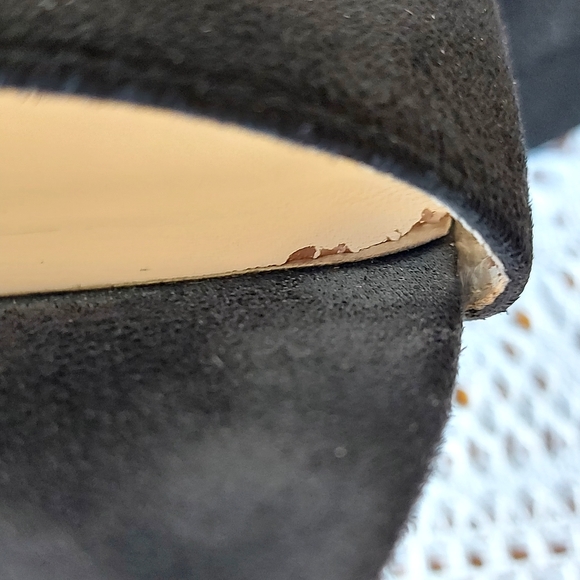 STEVE MADDEN Black Open Toe Heel Suede Pump Women's Size EU 40 - Picture 4 of 10